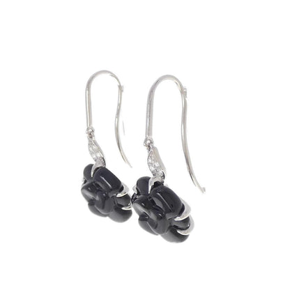 Chanel Camellia Earrings White Gold — view 2