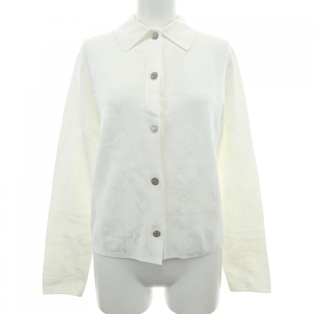 Hermes Cardigan White