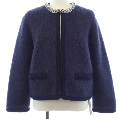 Celine Collarless Jacket Blue