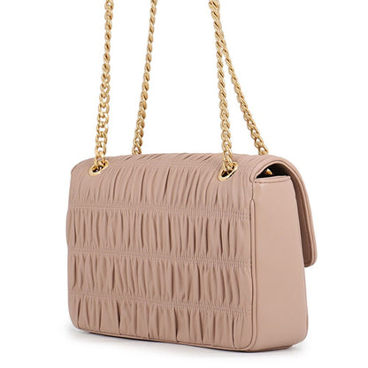 Prada Chain Shoulder Bag Gathered Nappa Leather — view 2
