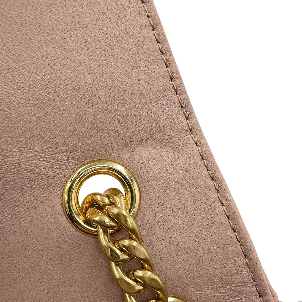 Prada Chain Shoulder Bag Gathered Nappa Leather — view 7