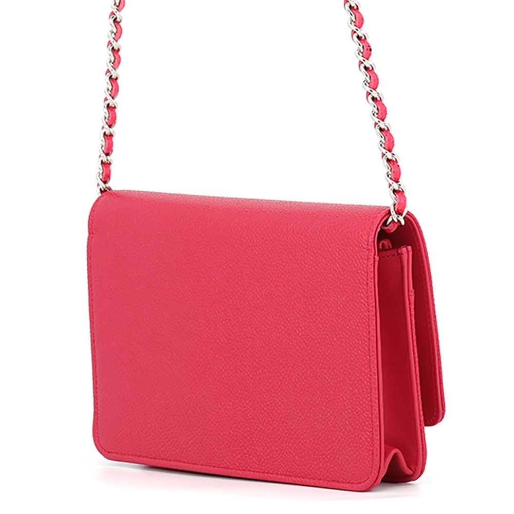 Chanel Chain Wallet CC Logo Caviar Leather Shoulder Bag — view 2