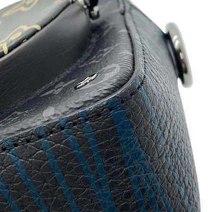 Louis Vuitton Shoulder Bag Monogram Eclipse Volga on Strap Black — view 8