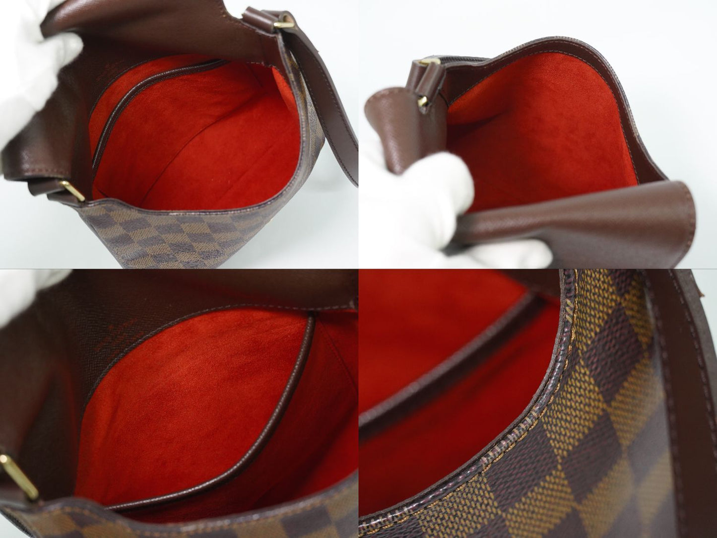 Louis Vuitton LV Musette Salsa Short Damier Ebene Shoulder Bag Brown — view 8