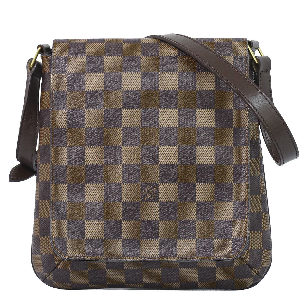Louis Vuitton LV Musette Salsa Short Damier Ebene Shoulder Bag Brown