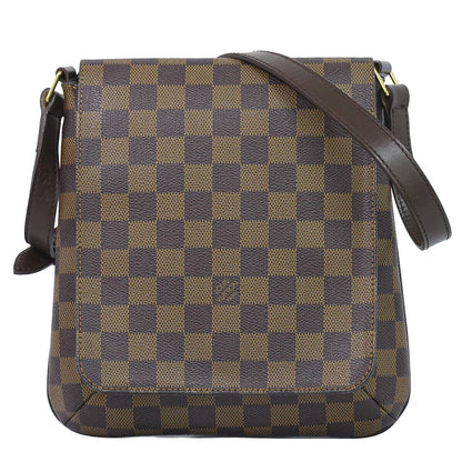 Louis Vuitton LV Musette Salsa Short Damier Ebene Shoulder Bag Brown