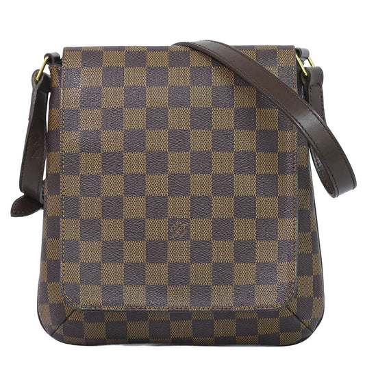 Louis Vuitton LV Musette Salsa Short Damier Ebene Shoulder Bag Brown