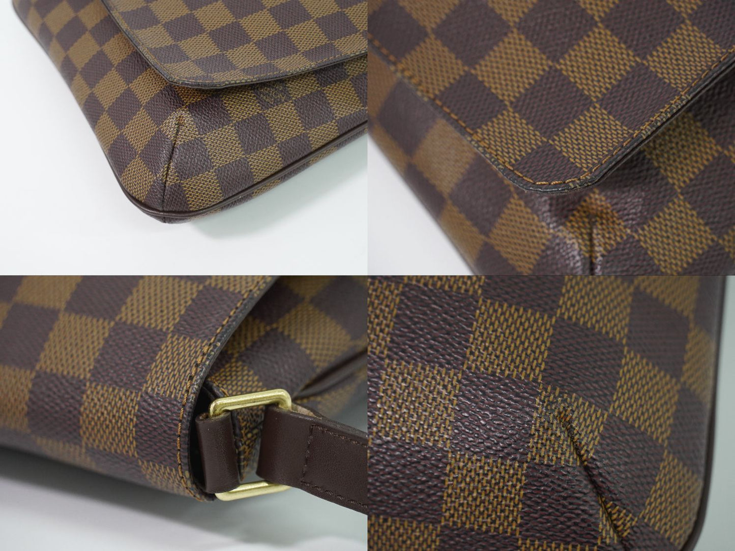 Louis Vuitton LV Musette Salsa Short Damier Ebene Shoulder Bag Brown — view 7