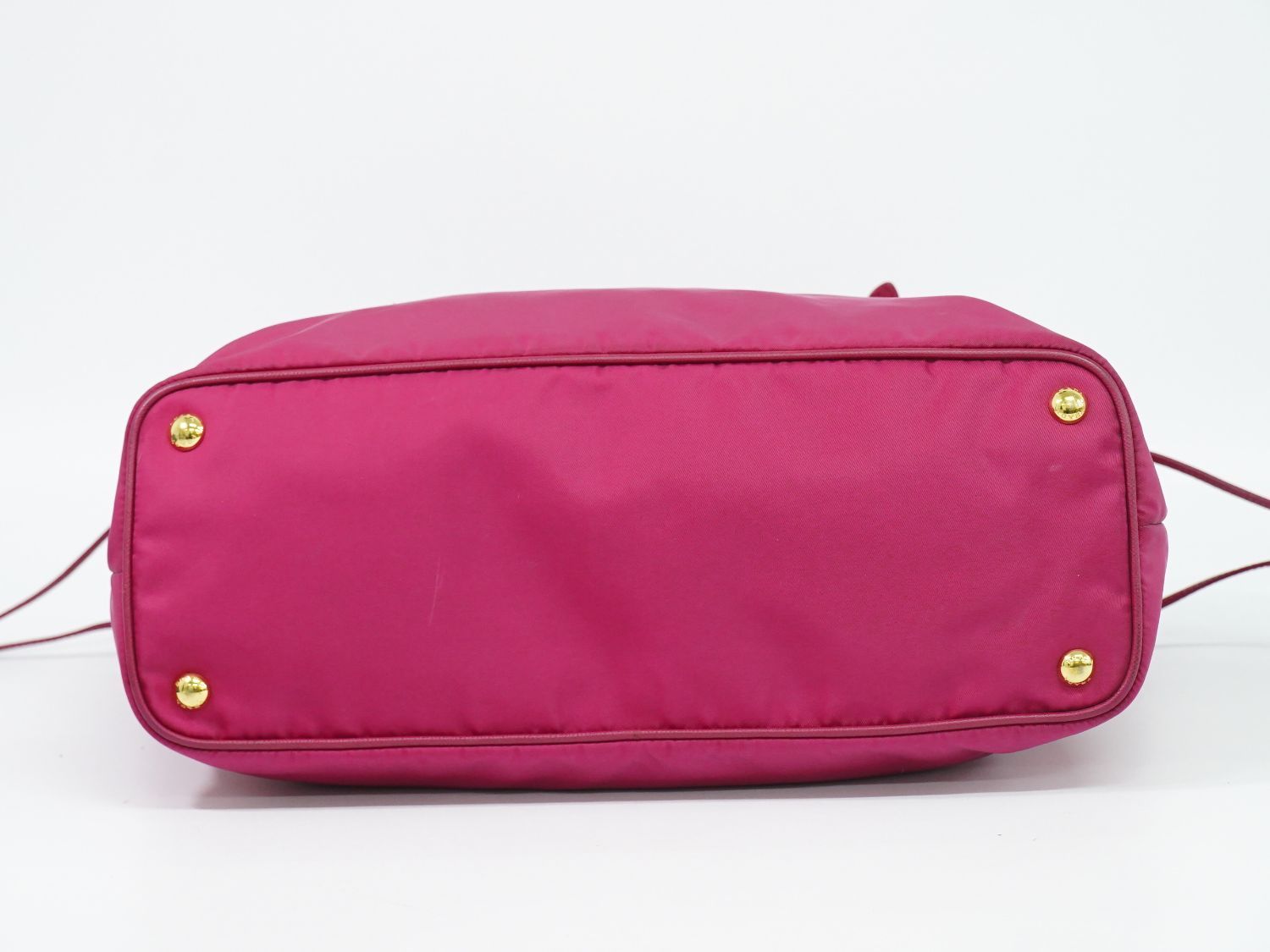 Prada Nylon Shoulder Bag Tote Pink — view 3