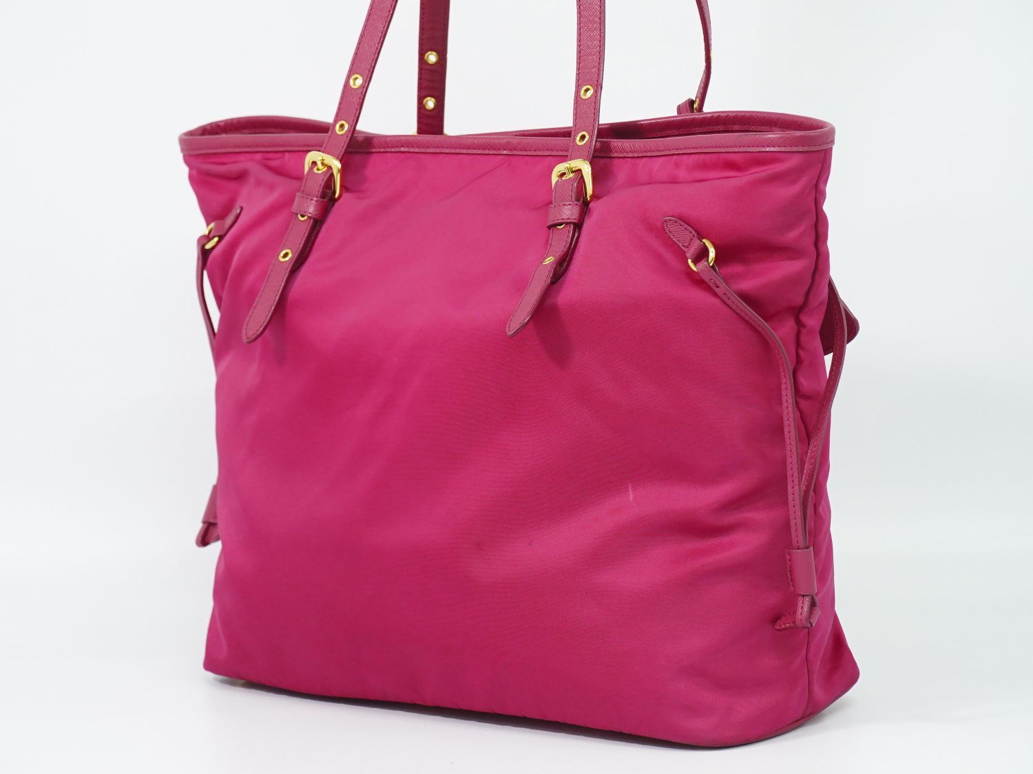 Prada Nylon Shoulder Bag Tote Pink — view 2