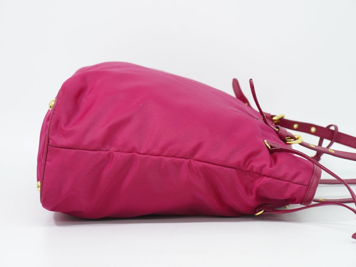 Prada Nylon Shoulder Bag Tote Pink — view 4