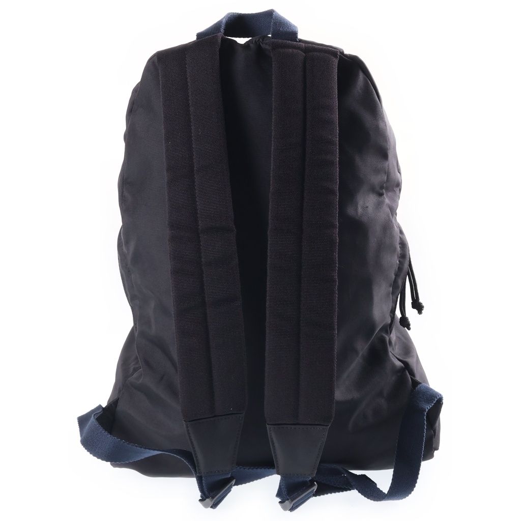 Balenciaga Logo Embroidery Nylon Backpack Black — view 2