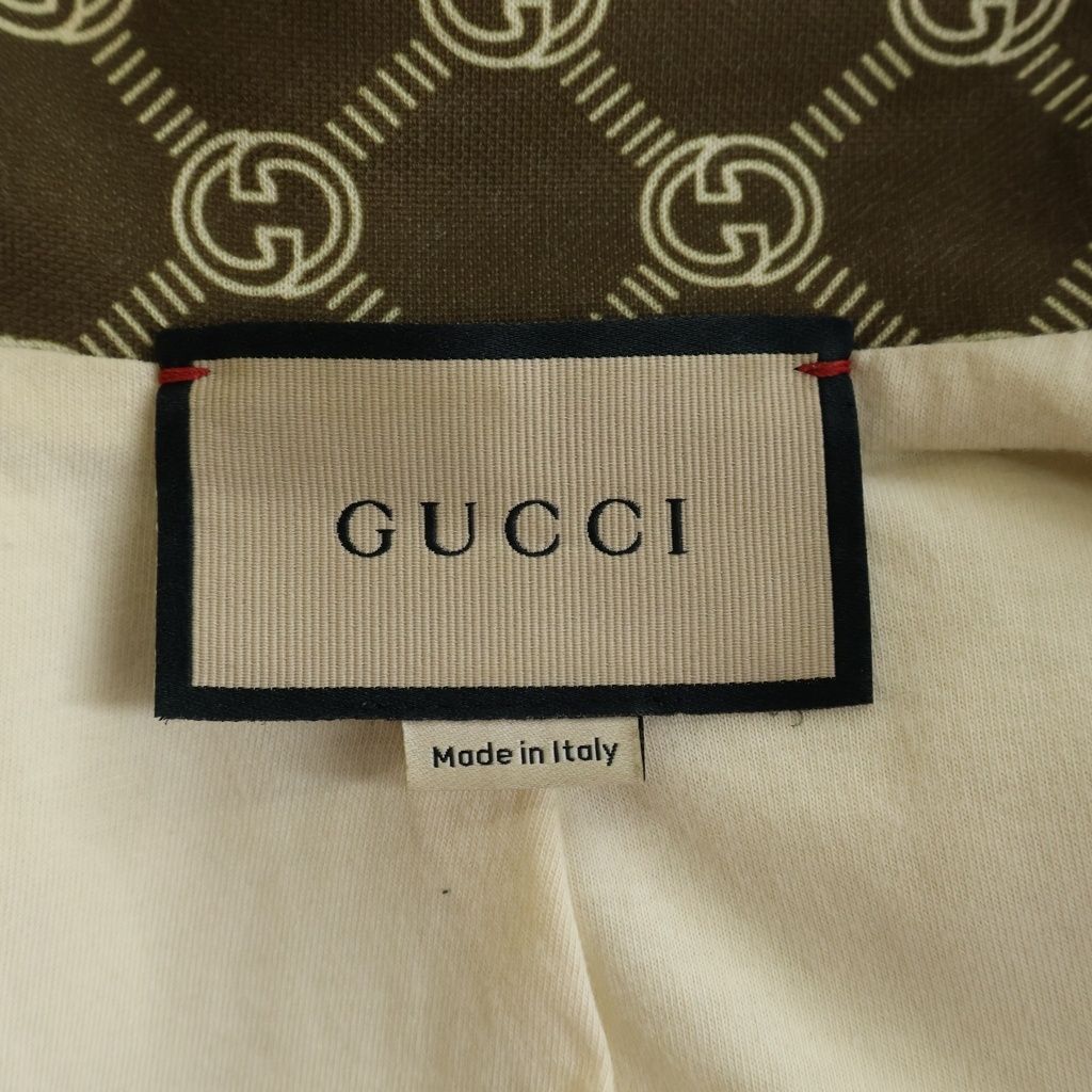 Gucci Interlocking G Sherry Line Cotton Short Length Zip Up Track Jacket #xxs — view 6