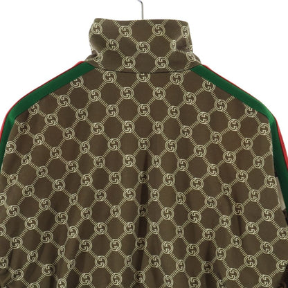 Gucci Interlocking G Sherry Line Cotton Short Length Zip Up Track Jacket #xxs — view 4