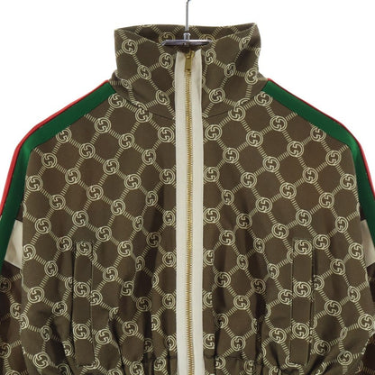 Gucci Interlocking G Sherry Line Cotton Short Length Zip Up Track Jacket #xxs — view 3