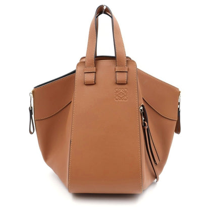 Loewe Hammock Small Shoulder Bag 2-Way Brown Leather