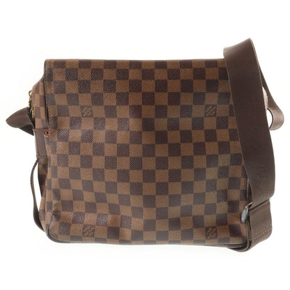 Louis Vuitton Damier Naviglio Shoulder Bag Leather Brown