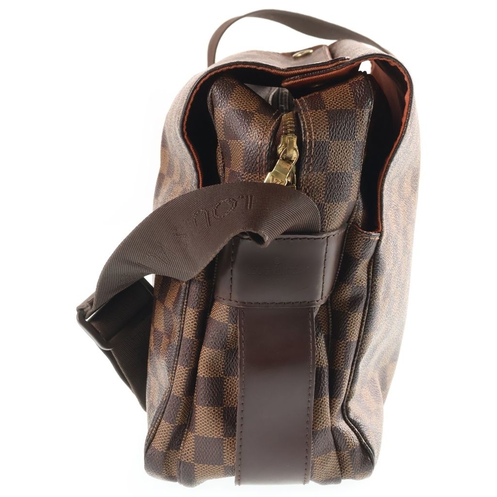 Louis Vuitton Damier Naviglio Shoulder Bag Leather Brown — view 3