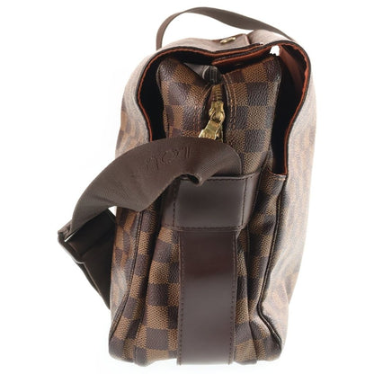 Louis Vuitton Damier Naviglio Shoulder Bag Leather Brown — view 3