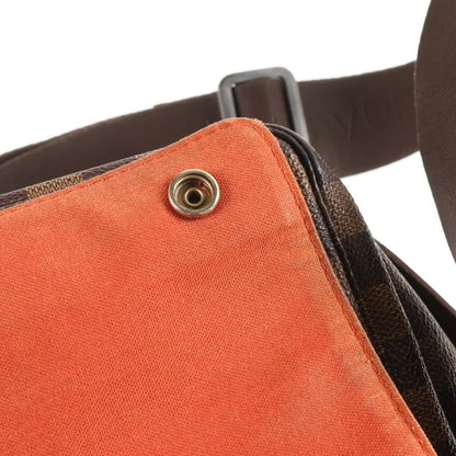 Louis Vuitton Damier Naviglio Shoulder Bag Leather Brown — view 8