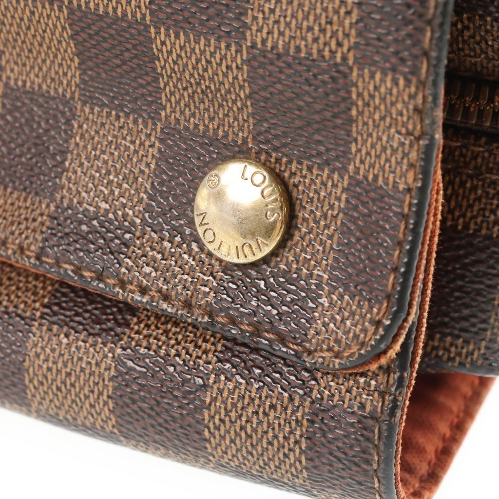 Louis Vuitton Damier Naviglio Shoulder Bag Leather Brown — view 7