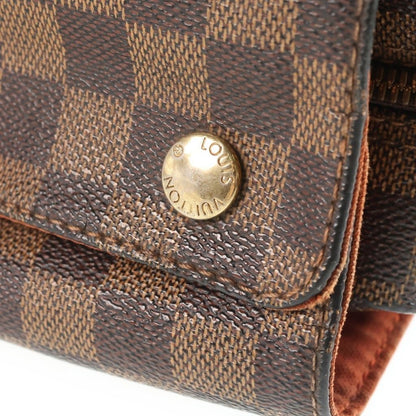 Louis Vuitton Damier Naviglio Shoulder Bag Leather Brown — view 7
