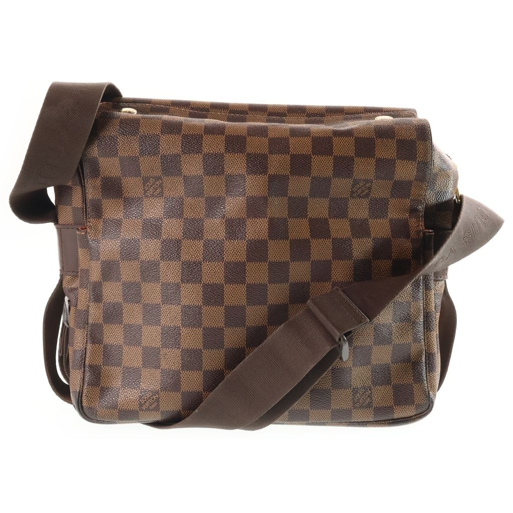Louis Vuitton Damier Naviglio Shoulder Bag Leather Brown — view 2