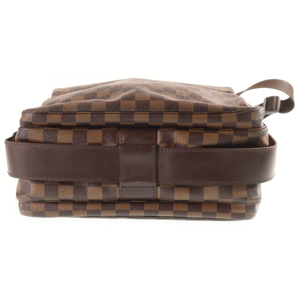 Louis Vuitton Damier Naviglio Shoulder Bag Leather Brown — view 4