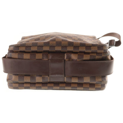 Louis Vuitton Damier Naviglio Shoulder Bag Leather Brown — view 4