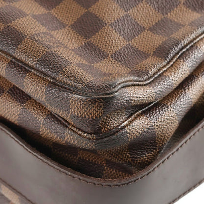Louis Vuitton Damier Naviglio Shoulder Bag Leather Brown — view 5