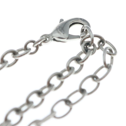 Chanel CC Logo Chain Necklace Silver — view 4