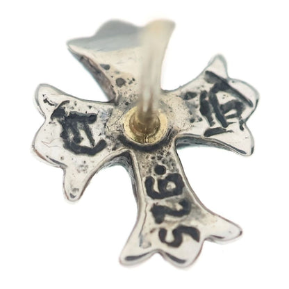 Chrome Hearts No2 CH Cross Stud Earrings Silver — view 6