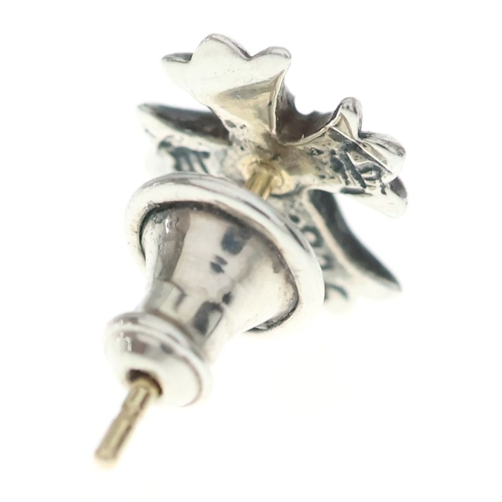 Chrome Hearts No2 CH Cross Stud Earrings Silver — view 2
