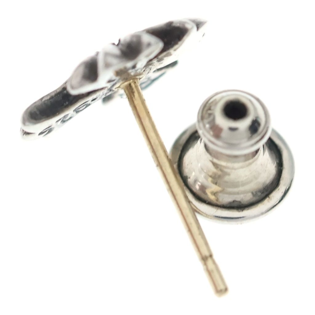 Chrome Hearts No2 CH Cross Stud Earrings Silver — view 5