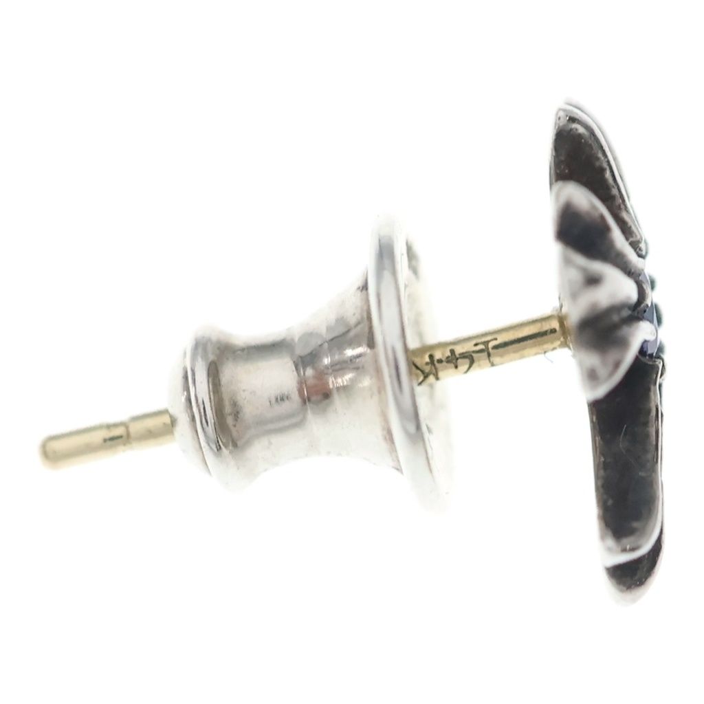 Chrome Hearts No2 CH Cross Stud Earrings Silver — view 4