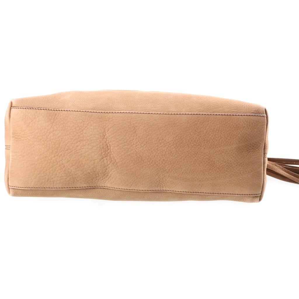 Gucci Soho Chain Shoulder Bag Interlocking Leather Beige — view 4
