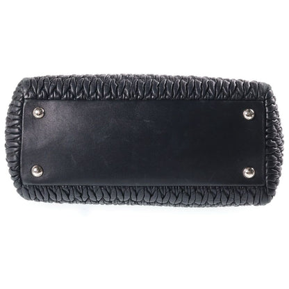 Miu Miu Nappa Crystal Matelasse 2-Way Shoulder Bag Leather Black — view 4