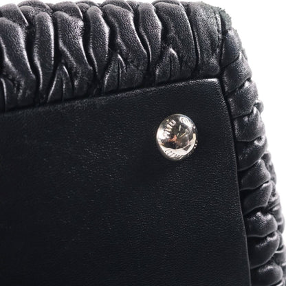 Miu Miu Nappa Crystal Matelasse 2-Way Shoulder Bag Leather Black — view 6