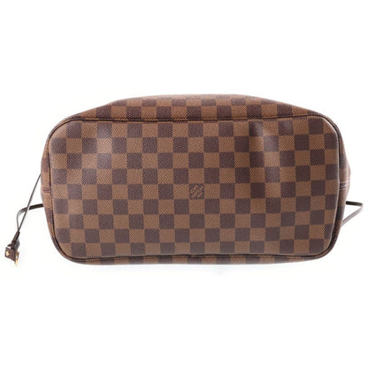 Louis Vuitton Neverfull MM Tote Bag Damier Ebene Leather Brown — view 4