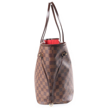 Louis Vuitton Neverfull MM Tote Bag Damier Ebene Leather Brown — view 3