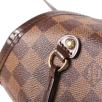 Louis Vuitton Neverfull MM Tote Bag Damier Ebene Leather Brown — view 6