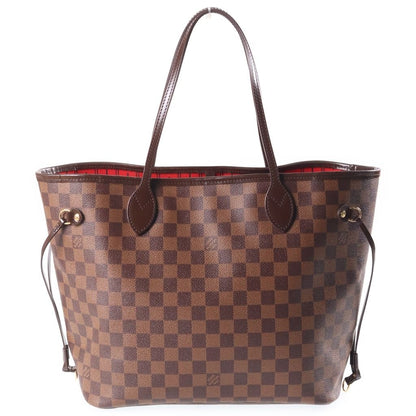 Louis Vuitton Neverfull MM Tote Bag Damier Ebene Leather Brown — view 2