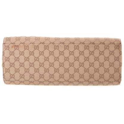Gucci Bamboo Tote Back Handbag GG Canvas Brown — view 4