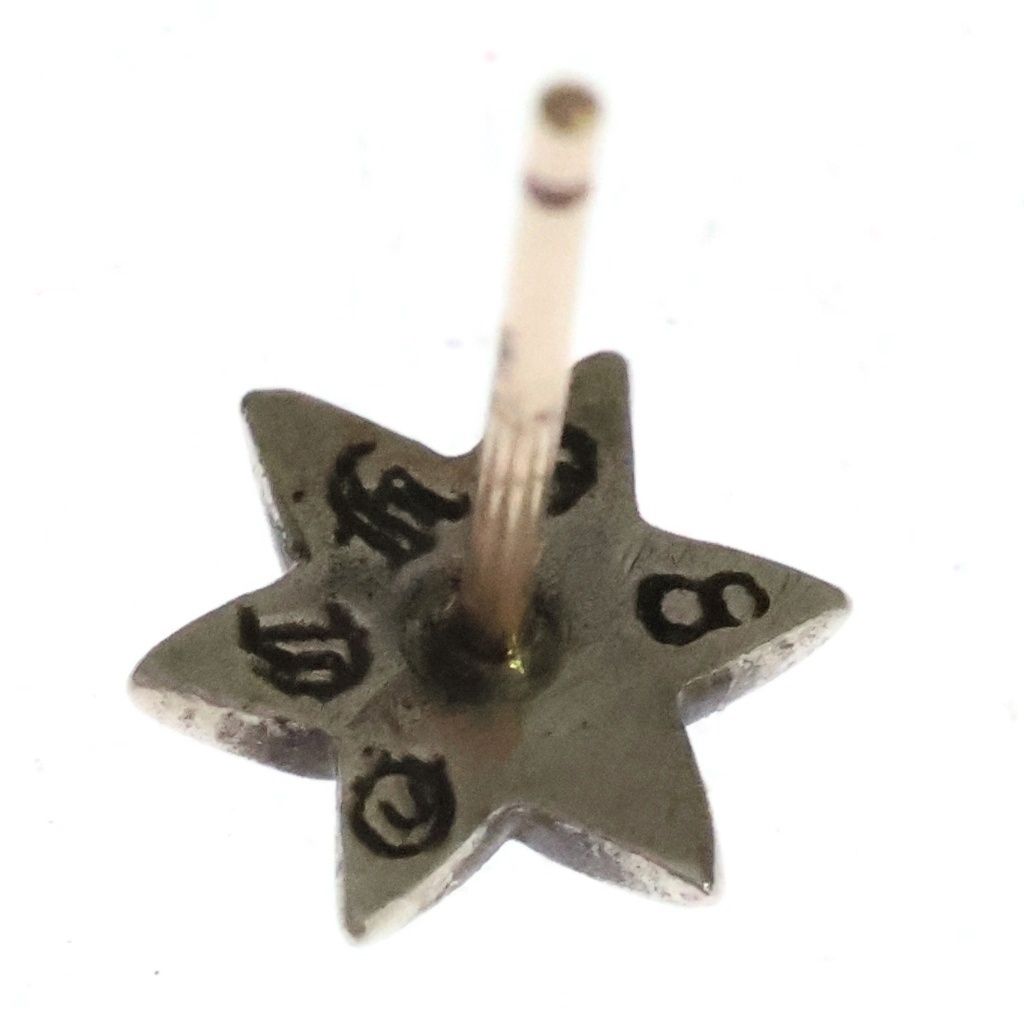 Chrome Hearts CO Star Stud Earrings Silver — view 5