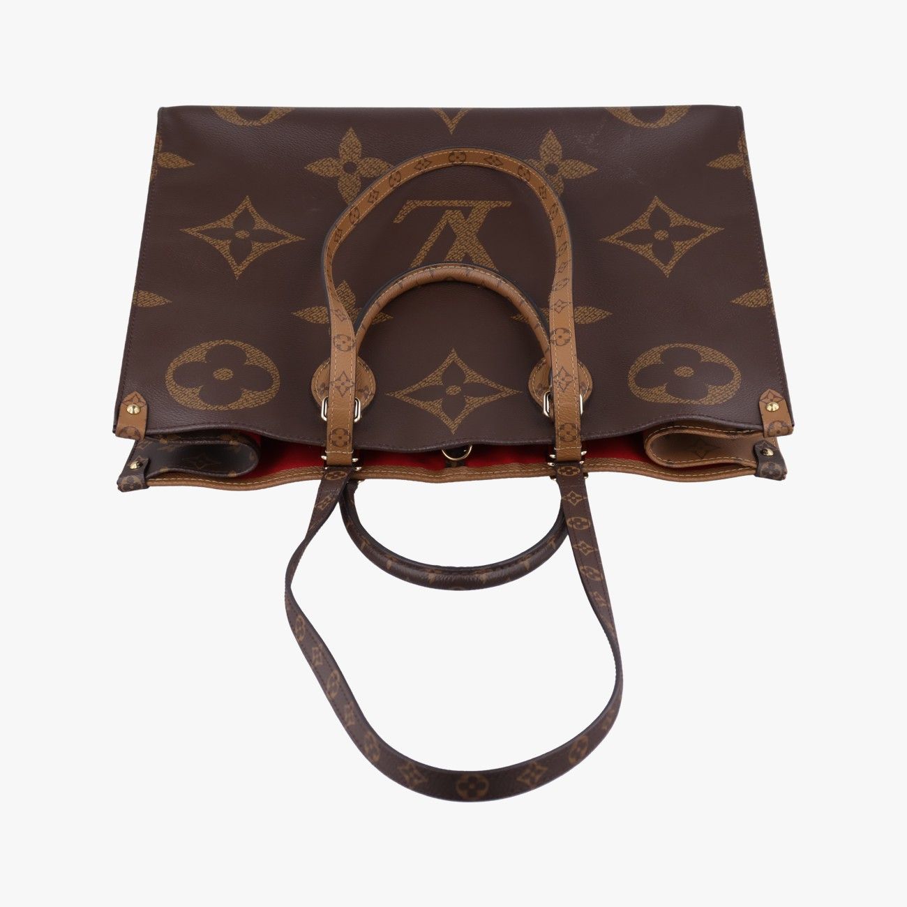 Louis Vuitton On The Go GM Monogram Brown Canvas Tote Bag — view 8