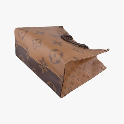 Louis Vuitton On The Go GM Monogram Brown Canvas Tote Bag — view 6