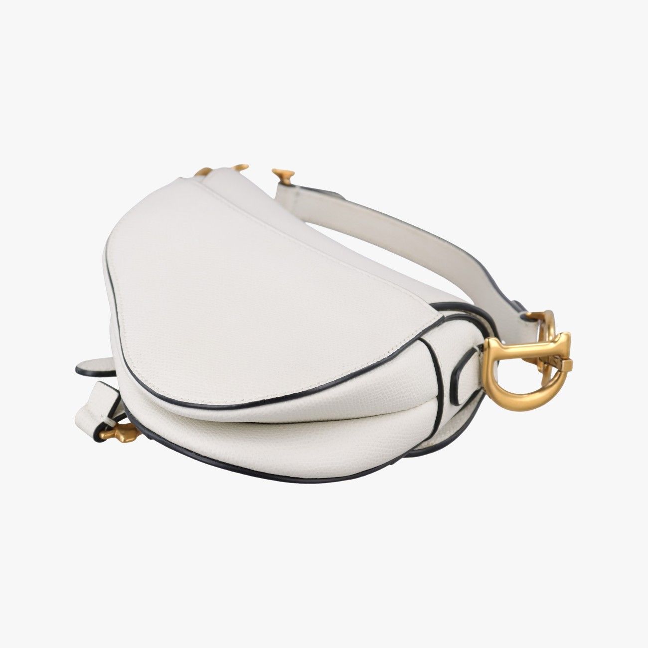 Dior Saddle White Leather Shoulder Bag — view 6