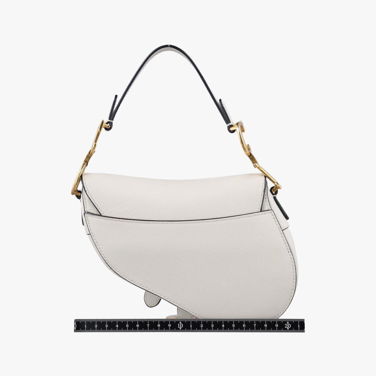 Dior Saddle White Leather Shoulder Bag — view 2