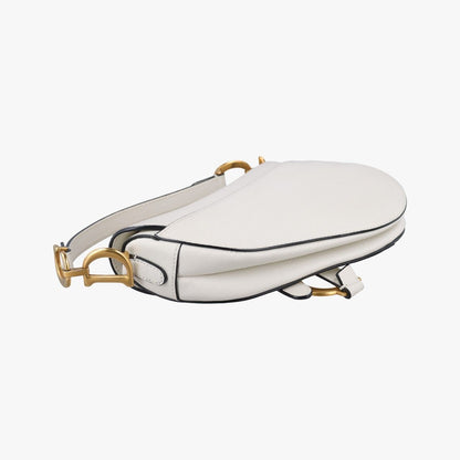 Dior Saddle White Leather Shoulder Bag — view 7