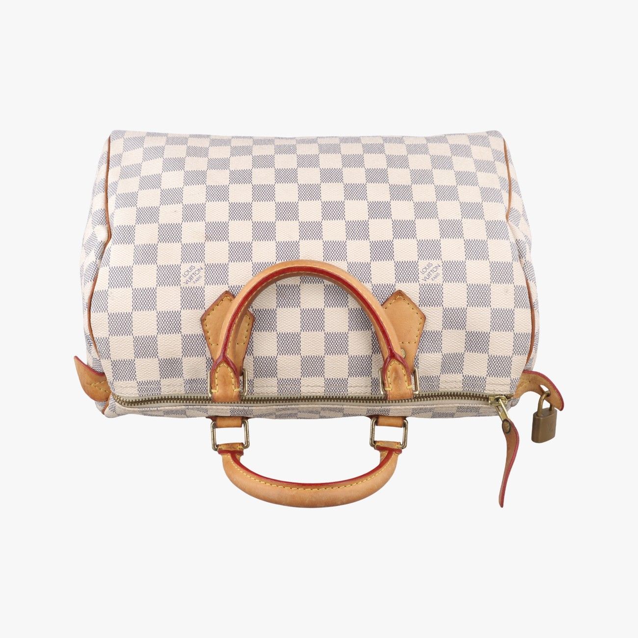 Louis Vuitton Speedy 30 Azur Damier Canvas Handbag — view 8